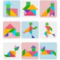 Hot Magnetic 3D Puzzle Geometric Shapes Tangram Jigsaw Board Kids Montessori Games Children Educational Wooden Toys. 