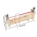 Creative Solid Wood Rope Braiding Tool DIY Adjustable Red Rope Braiding Frame Hand-woven Rope Rack for Bracelet Necklace. 