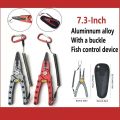 New 7.3 Inch Lure Pliers Aluminum Alloy Side Cutters Fish Controller with Lock Sea Fishing Top Ring Control Pliers. 