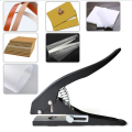 Circle Hole Punch Paper Punch Hand-Held Round Single Hole Punch for ID Cards PVC Cards Badge Photos Durable Easy to Use. 