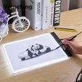 Wenefang New Graphics Tablet A4 LED Drawing Tablet Thin Art Stencil Drawing Board Light Box Tracing Table Pad Three-level Dropshipping. 