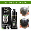 Dexe Hair Dye Shampoo 13.5 Fl Oz, Semi-Permanent Black Hair Dye, Hair Color Shampoo, Black Hair Shampoo For Men & Women, Mild Plant Formula Black Hair Dye Shampoo, 100% Gray Coverage (black). 