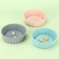 3PC Silicone Cake Pan Multi-Functional Round High Temperature Resistant DIY Baking Mold Easy Install. 
