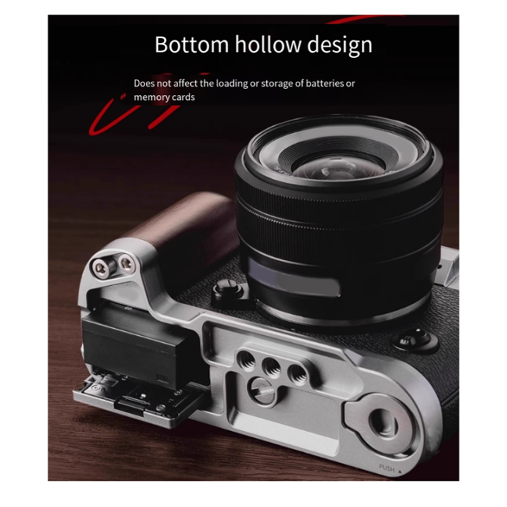 Wood%20Ebony%20Walnut%20Camera%20Anti-Slip%20Finger%20Hand%20Grip%20Base%20Holder%20L%20Plate%20Mount%20for%20Fujifilm%20X-T50%20-%20Image%205