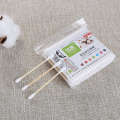 BEGAO Bag of 100 Wooden Stick Disposable Absorbent Makeup Cotton Swabs. 