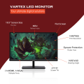 Vartex 19.5-inch HD LED Backlit TN Panel, 1400*900 resolution, 16.7M Colors, Glossy Panel, Slim Design 60Hz Refresh Rate  Wall Mountable LED Monitor | VGA and HDMI Input. 