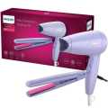 Philips HP8643/56 Dryer And Straightener Combo, Miss Fresher's Styling Kit (Purple). 