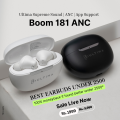 (New Launch) Ultima Boom 181 ANC Earbuds With Premium Design, 45 Hrs Playtime | ANC | App Support |  Hi-Fidelity Drivers (Supreme Sound) | Game Mode | Snug fit earbuds wireless. 