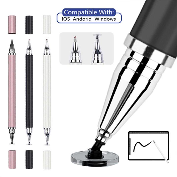 2 In 1 Stylus Pen For Mobile Phone Tablet Drawing Capacitive Pencil Universal Touch Screen Pen for iPad Iphone Android Tablet