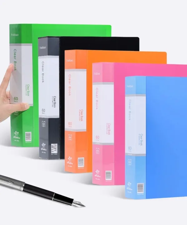 A4 Display File/ Punchless Binder Plastic ( Random Color ) | Daraz.com.np