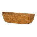 Likovie Hanging Basket Liner Natural Coconut Fiber Flower Basket Liner Eco-friendly Rectangle Window Box Replacement Liner for Garden Supplies. 