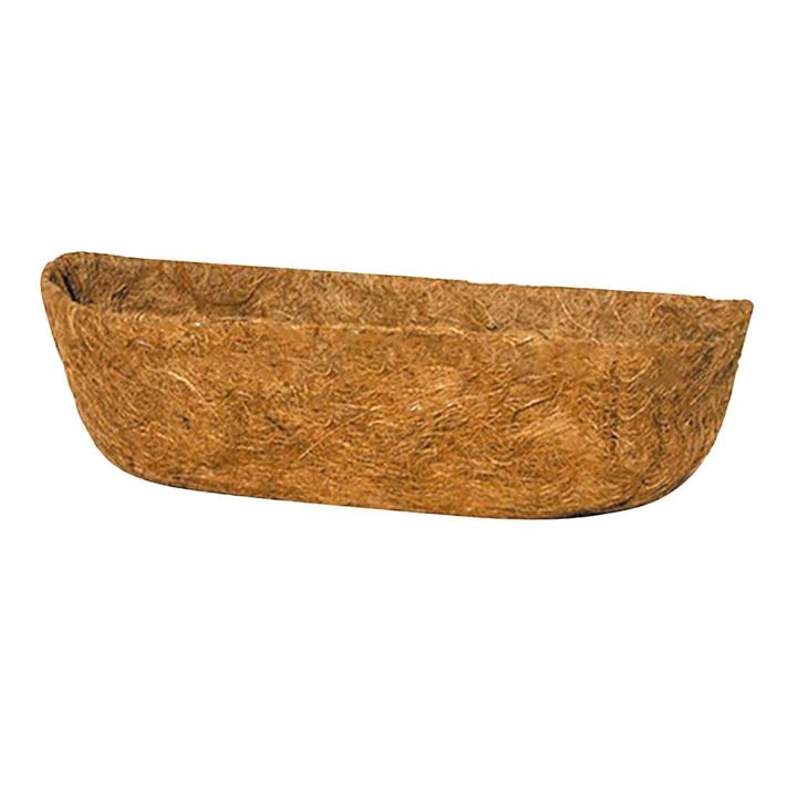 Likovie Hanging Basket Liner Natural Coconut Fiber Flower Basket Liner Eco-friendly Rectangle Window Box Replacement Liner for Garden Supplies