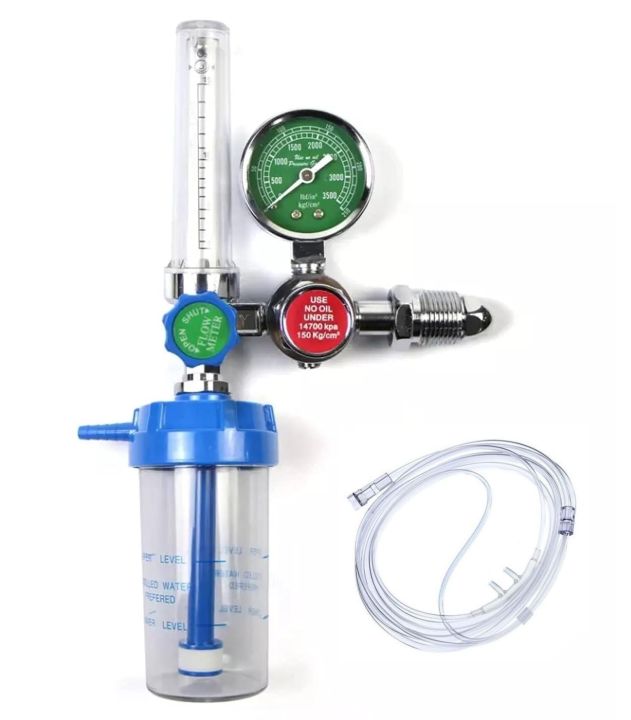 Oxygen Flow Meter Adjustment Oxygen Valve with Regulator oxygen Flow Meter With Rotameter Humidifier Bottle Flow Meter