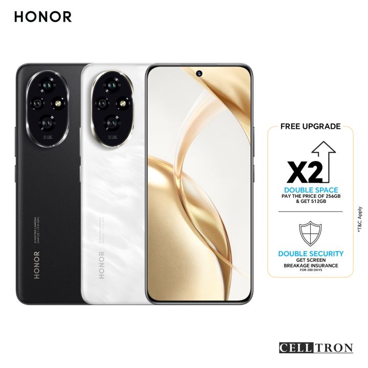 HONOR 200 5G | 12GB RAM, 512 GB Storage | Triple 50MP Studio-level Portrait Camera | 5200mAh Silicon-carbon Battery | 100W Wired Honor Supercharge