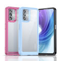 lthmy case for Realme X7 Max 5G Transparent Hard Back with Shockproof Enhanced Side Protective Bumper Phone Cover. 