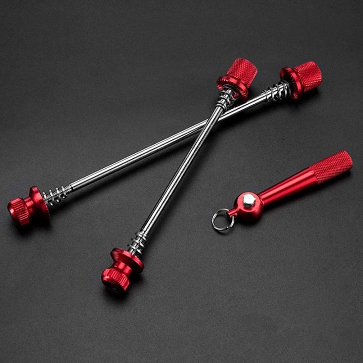 Kqueebee%201Set%20Quick%20Release%20Skewers%20Anti-Theft%20Aluminum%20Alloy%20Bicycle%20Wheel%20Hub%20Skewers%20Road%20Bike%20Quick%20Release%20Axle%20Bolt%20Set%20with%20Locking%20Keys%20-%20Image%203