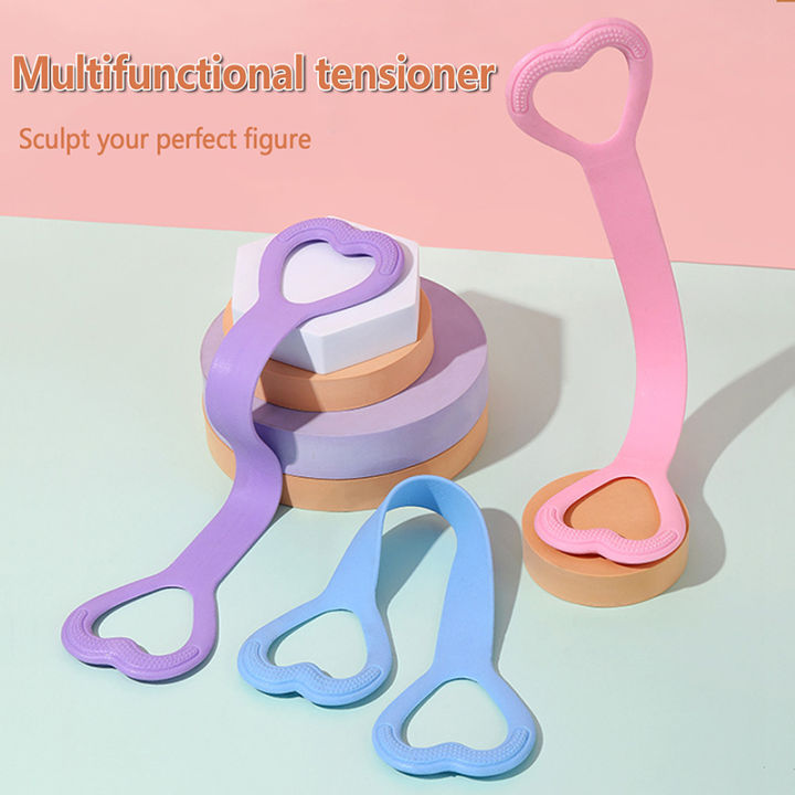 8Figure Silicone Resistance Band Arm Back Shoulder Exercise Elastic