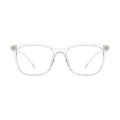 Transparent Glasses Anti Glare UV Eye Glasses for Men and Women White Frame Glasses for Girls and Boys. 