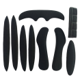 JAERBEE 2X Cycling Helmet Pads Sealed Sponge Bicycle Helmet of Inner Pads Protection SK-202,Black. 
