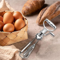 2PCS Egg Beater Hand Crank Stainless Steel Rotary Hand Whip WhiskHand Crank Egg Beater Mixer Manual Hand Mixer. 