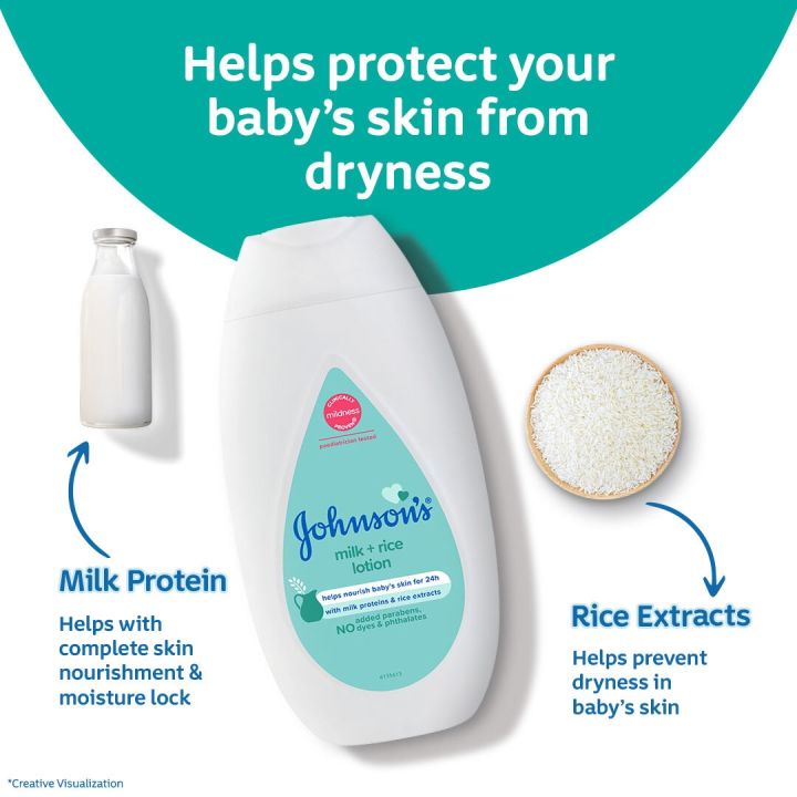 Johnson's%20baby%20Milk%20+%20Rice%20Lotion%20200%20ml%20-%20Image%203