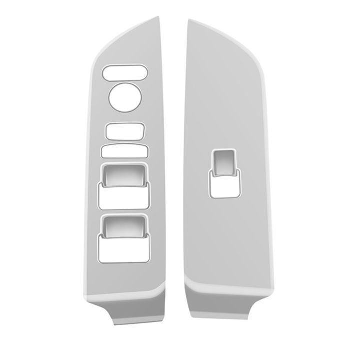Ktteay Car Window Glass Lift Switch Panel Trim Stickers for Freed Air Crosstar 2024 Interior Accessories Silver RHD