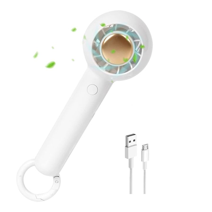 NAMUNY Portable Handheld Fan, USB Rechargeable,Desk Small Fan with Carabiner Clip,for Home Office Indoor Outdoor Travel