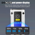 DISCHEN Luxury Mini LED Power Bank Flashlight Outdoor Emergency Service Lamp Portable Rechargeable Torch Fishing Hiking Camping Light. 
