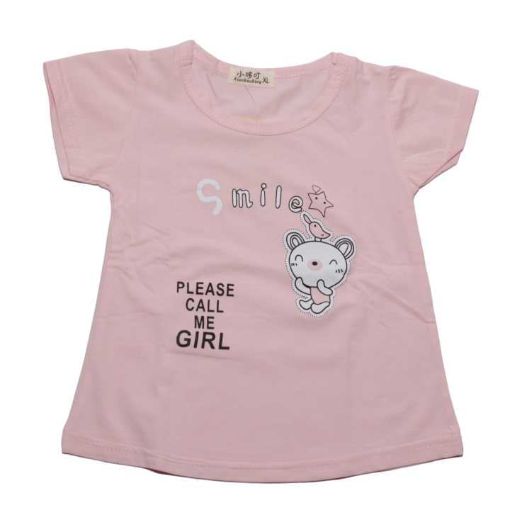 Pink Baby Girl T-Shirt  For Girls