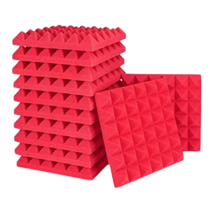 Pyramid Acoustic Panels – 2" Soundproof Foam for Noise & Echo Reduction ...