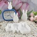 White Rabbit Mold Silicone Cement Mold for Gift Making Kids’ Activities Seasonal Events. 