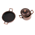 Dolls House Miniature Kitchen Cookware 4 Pieces Metal. 