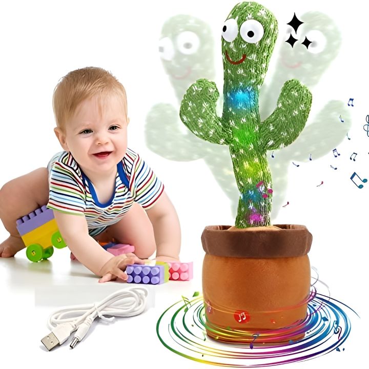 Mimicry Toy Dancing Cactus with Lights and Music Repeat and Record Daraz .np