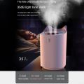 Prime Picks Premium 2300ML Double Spray Cool Mist Humidifier | Dual Nozzle Aroma Diffuser | Large Capacity Silent Air Humidifier with LED Night Light & Auto Shut-Off for Bedroom, Home & Office. 