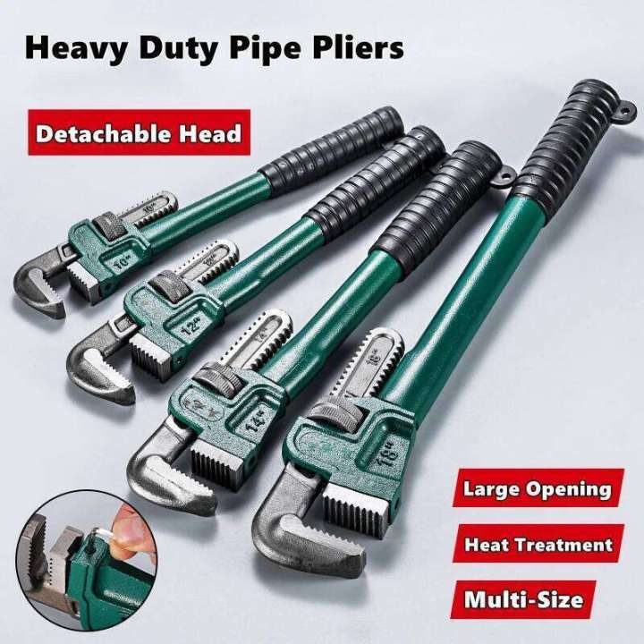 Xuanxi 8/10/12/14/18 Heavy Duty Straight Pipe Plumbing Wrenches Adjustable Pipe Clamps Pliers Plumbers Spanners Tool Straight Pipe Wrenches, Pipe Wrenches - Canada