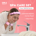 Girls Select Spa Care Set with Headband and Wristband Set For Daily Skincare Routine Soft And Comfortable Cloudy Band. 