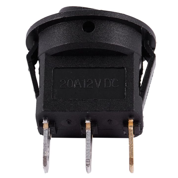 (COKP) 12V LED Inverter Rocking Rocker Switch ROUND SPST ON-OFF & T9 ...