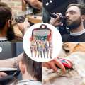 2/3/4Pcs Barber Grade Stainless Steel Clipper Comb Attachments Professional Hair Trimmer Guide Combs Kit Fit Haircutting Tools. 