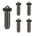 Stainless Steel Nozzels Set Kit 0.4MM Thread Hardened Nozzles High Temperature Pointed Wear Resistant Nozzle Set Kit. 