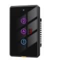 Tuya Smart WiFi Fan Light Switch Touch Wall Panel Voice Timer Control APP Remote Control Work for Alexa Home Easy to Use B. 