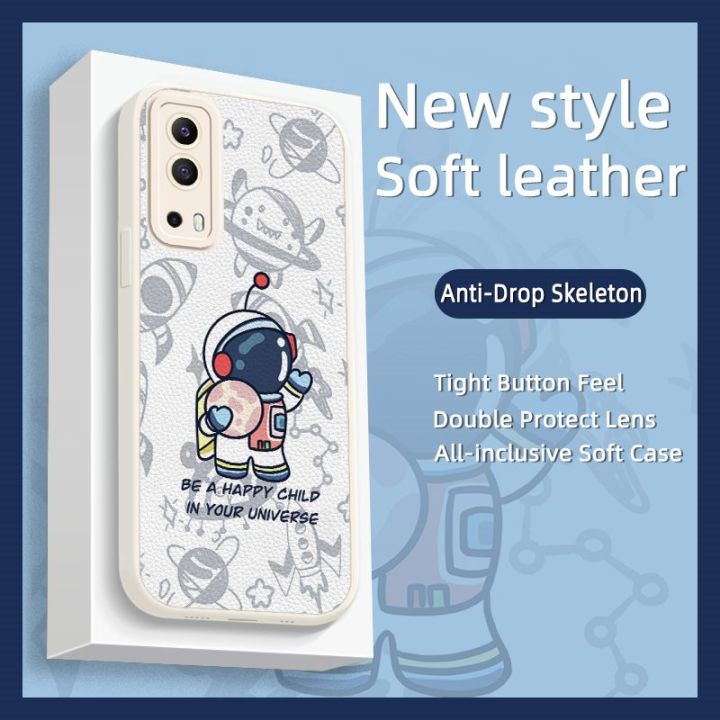 Dirt-resistant%20Back%20Cover%20Phone%20Case%20For%20VIVO%20Y53S%205G/IQOO%20Z5X/T1X%20funny%20leather%20Waterproof%20personality%20heat%20dissipation%20-%20Image%206