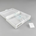 30PCS Biology Glass Microscope Slides Specimens Storage Box Case Plastic Rectangular 30 Slides Microscope Box. 
