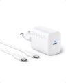 Anker 30W USB-C Charger , Anker 312 Charger with Compact and non- Foldable Design , High-Speed Fast Charging for i-Phone 14/13/12 Series , Samsung S23 , Mac-Book Air , i-Pad Pro , & More 5 ft USB C Cable Included. 
