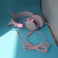 New goods Gift cute with microphone game headset kids line headset girl female cartoon unicorn has children music stereo headset computer phone gram style. 