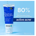 The Derma Co 1% Salicylic Acid Gel Face Wash With Salicylic Acid & Witch Hazel For Active Acne - 100 Ml. 