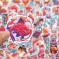 Mini Born 10/30/50pcs Good Luck Koi Carp Stickers Kawaii Fish Cartoon SticProfesional ker Decals for Laptop Phone Notebook Car Waterproof Kid Toy Gift. 