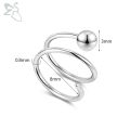 ZS 1 PC 20G Double Layers Stainless Steel Nose Ring Butterfly Star Nose Hoop Rings Ear Cartilage Tragus Helix Piercings Jewelry. 