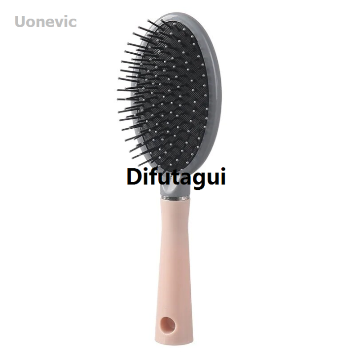 Difutagui%201Pc%20Long%20Hair%20Smooth%20Curling%20Comb%20Cartoon%20Cushion%20Comb%20Portable%20for%20Wet%20and%20Dry%20Hair,%20Anti-Static%20Portable%20Women's%20Home%20-%20Image%204