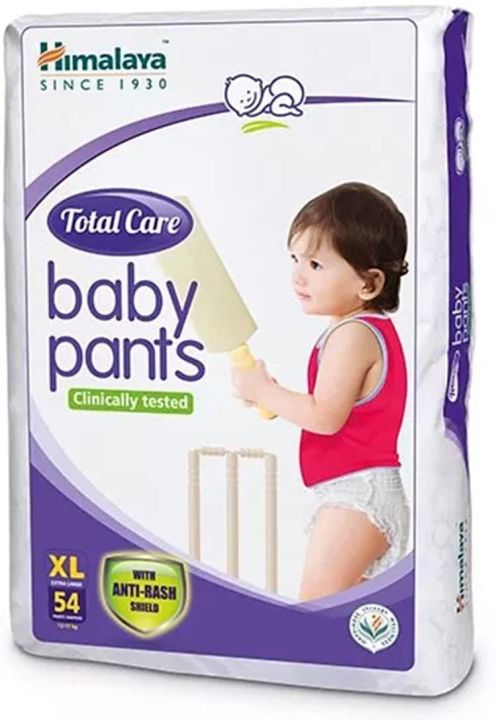 Himalaya Total Care Baby Pants Diapers, X Large (12 - 17 kg), 54 Count