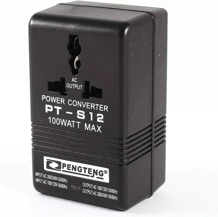 AC 220V To 110V Voltage Transformer Power Converter Adapter 100Watt ...